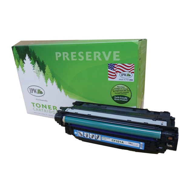 IMAGE PROJECTIONS WEST, INC. IPW Preserve 545-681-ODP  Remanufactured Cyan High Yield Toner Cartridge Replacement For HP M680, CF321A, 545-681-ODP