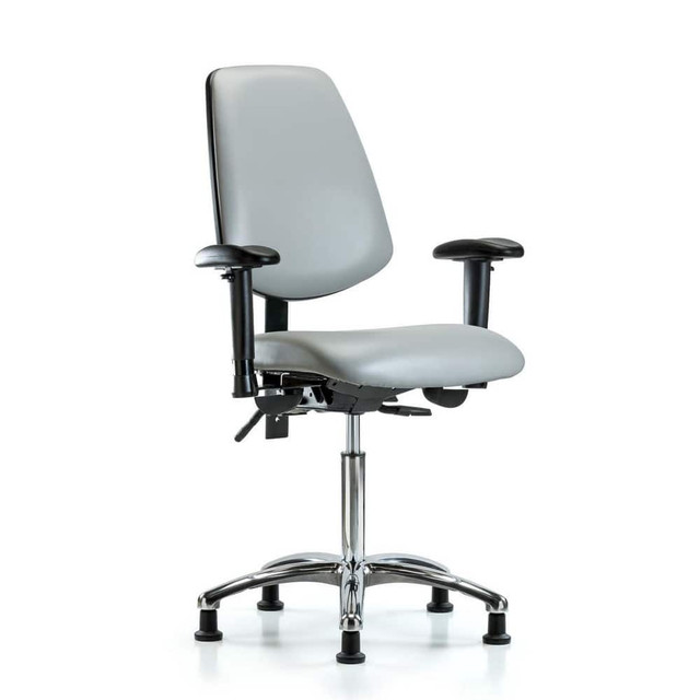 Blue Ridge Ergonomics MSC49085 Task Chair: Vinyl, Dove