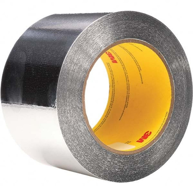 3M 7010337383 Silver Aluminum Foil Tape: 60 yd Long, 6" Wide, 4.6 mil Thick