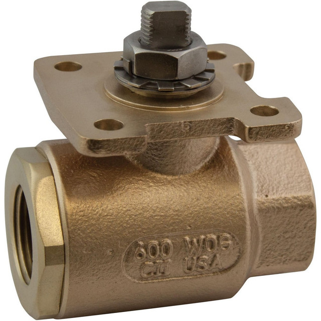 Apollo. 77AR364 Manual Ball Valve: 1/2" Pipe, Full Port, Bronze