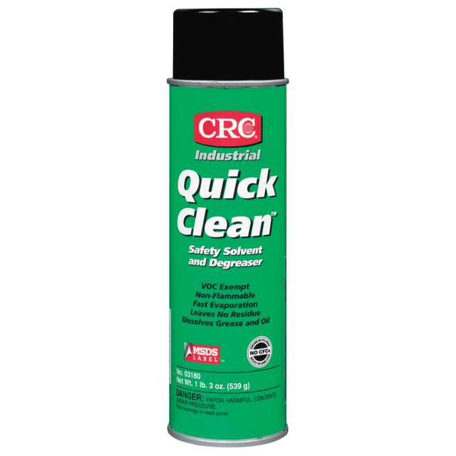 CRC INDUSTRIES, INC. 03180 CRC Quick Clean Aerosol Safety Solvent/Degreaser, 20 Oz Can CRC INDUSTRIES, INC. 03180 CRC Quick Clean Aerosol Safety Solvent/Degreaser, 20 Oz Can