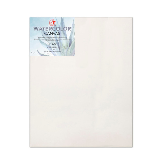 TARA MATERIALS, INC. 5536 Fredrix Archival Watercolor Stretched Canvas, 16in x 20in TARA MATERIALS, INC. 5536 Fredrix Archival Watercolor Stretched Canvas, 16in x 20in