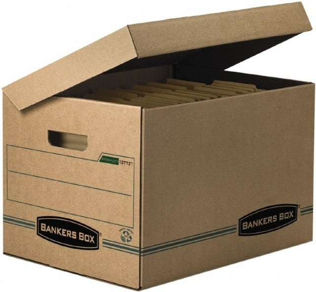 BANKERS BOX FEL12772 Pack of (12), 1 Compartment, 12" Wide x 15" Deep x 10" High, File Storage Boxes