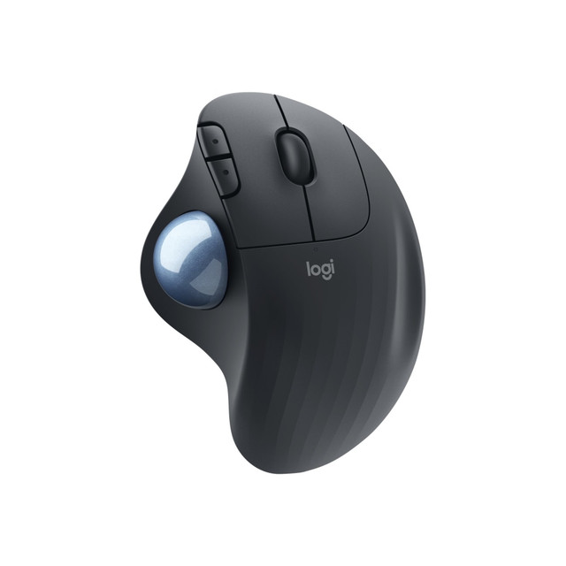 LOGITECH 910-006197  ERGO M575 Wireless Trackball Mouse for Business - Ergonomic Design, Logi Bolt, Bluetooth, Graphite - Optical - Wireless - Bluetooth - 2.40 GHz - Graphite - 1.0 Each - USB - 2000 dpi - Scroll Wheel, Trackball - 5 Button(s)