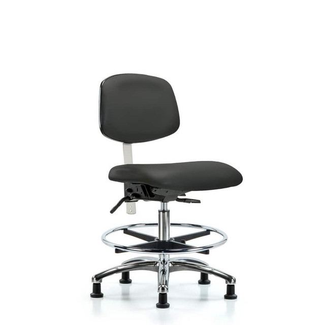 Blue Ridge Ergonomics MSC44060 Task Chair: Vinyl, Charcoal