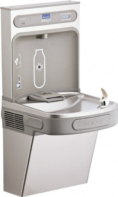 ELKAY. LZS8WSSP Wall-Mounted Water Cooler & Fountain: 8 GPH Cooling Capacity