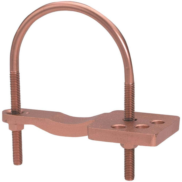 Burndy GAR3905TC Grounding Clamps; Clamp Type: Grounding Clamp ; Compatible Rod Diameter (Inch): 4-1/2-6 ; Minimum Compatible Pipe Size (Inch): 4 ; Maximum Compatible Pipe Size (Inch): 5 ; Compatible Wire Size (AWG): 4-4/0 ; Overall Length (Decimal I