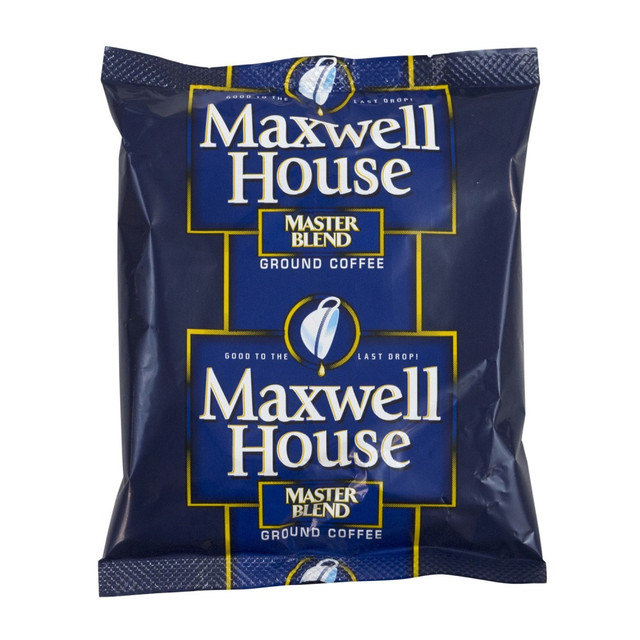 KRAFT HEINZ FOODS COMPANY 86636 Maxwell House Ground Coffee, Master Blend, 1.25 Oz Per Bag, Carton Of 42 Bags