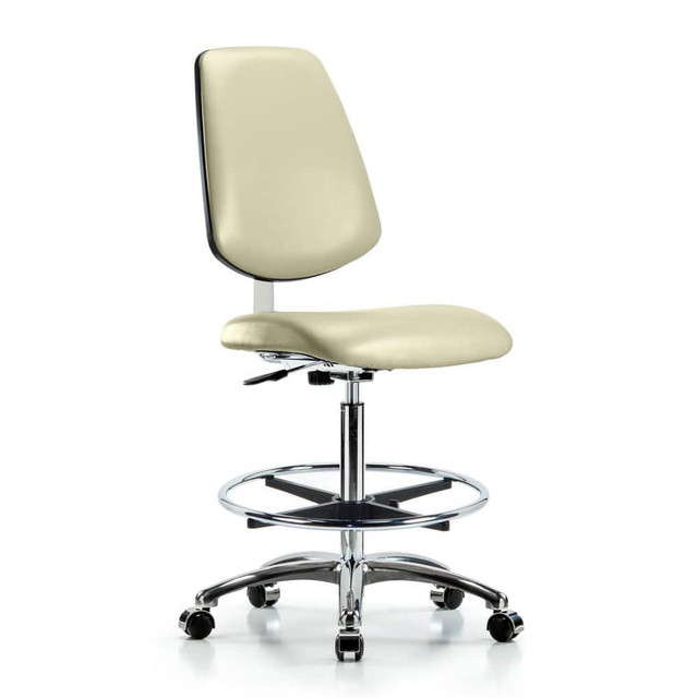 Blue Ridge Ergonomics MSC40269 Task Chair: Vinyl, Adobe White