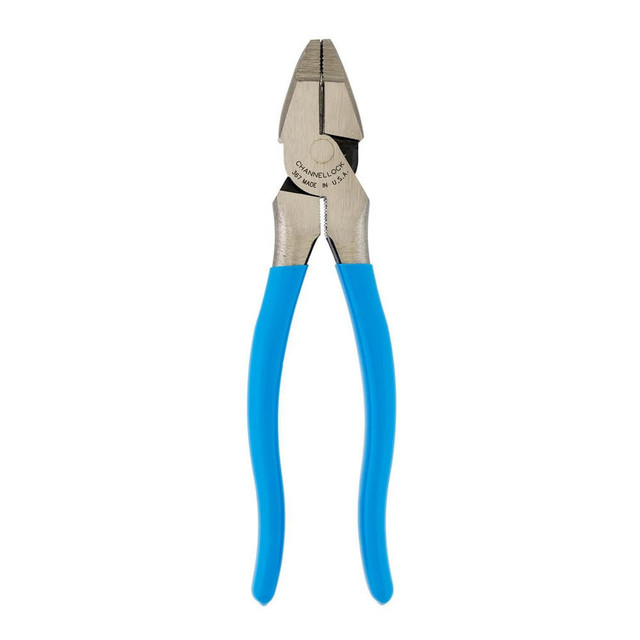 Channellock 367 Pliers; Jaw Texture: Crosshatch ; Plier Type: Lineman's ; Jaw Length (Decimal Inch): 1.2800 ; Jaw Width (Inch): 1-1/4 ; Jaw Type: Crosshatch ; Overall Length (Decimal Inch): 7.4900