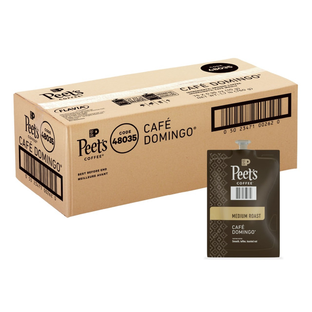 LAVAZZA PT11 Peet's Coffee & Tea Single-Serve Coffee Freshpacks, Cafe Domingo, Carton Of 76