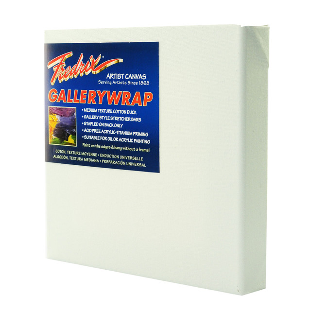 TARA MATERIALS, INC. Fredrix 5101  Gallerywrap Stretched Canvas, 18in x 18in x 1in