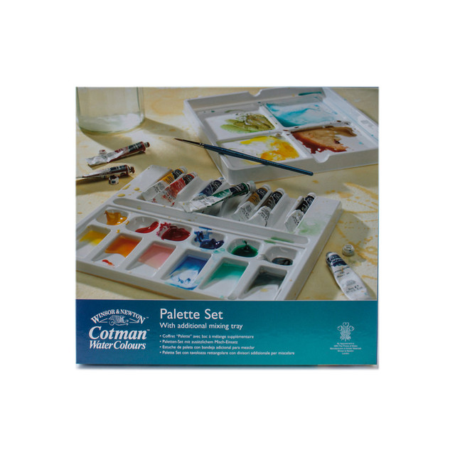 COLART FINE ART & GRAPHICS LTD. 0390646 Winsor & Newton Cotman Watercolor Palette Set, 0.27 Oz, Set Of 10