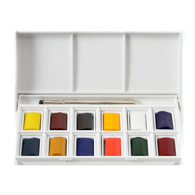 COLART FINE ART & GRAPHICS LTD. 0390640 Winsor & Newton Cotman Watercolor Sketchers Pocket Box, Set Of 12