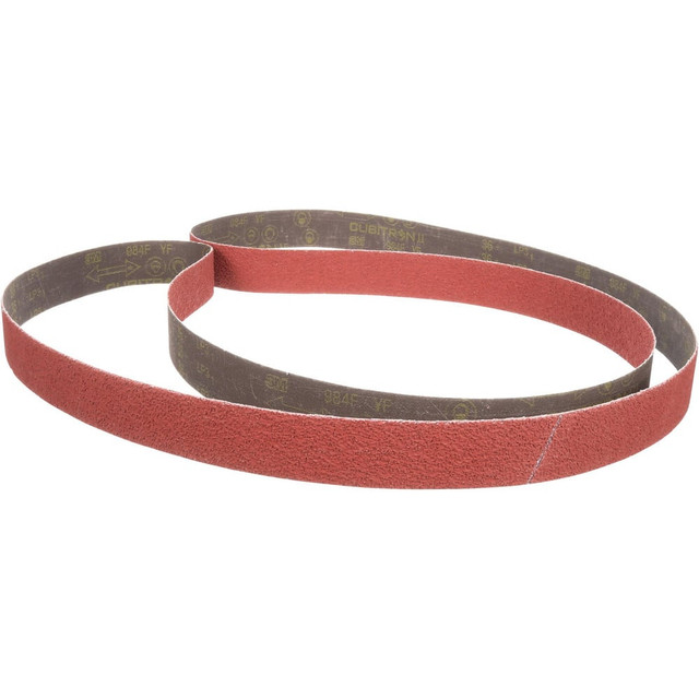 3M 7100204759 Abrasive Belt: 3" Wide, 24" Long, 80 Grit, Aluminum Oxide