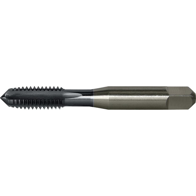 Greenfield Threading 330051 Straight Flute Tap: 1/4-28 UNF, 4 Flutes, Plug, 2B Class of Fit, High Speed Steel, TiCN Coated