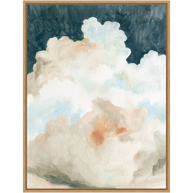 UNIEK INC. Amanti Art A42705376692  Dark Cumulus Clouds II by Emma Caroline Framed Canvas Wall Art Print, 24inH x 18inW, Maple