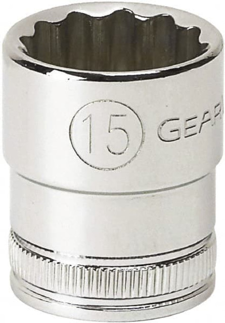 GEARWRENCH 80484 Hand Socket: 3/8" Drive, 8 mm Socket, 12-Point