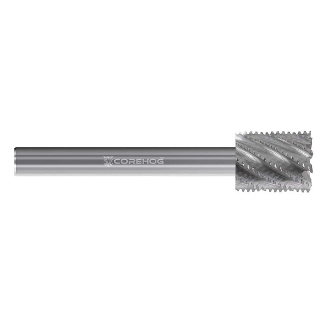 Corehog C54641 Square End Mill: 13 mm Dia, 0.4999" LOC, 10 Flutes, High Speed Steel