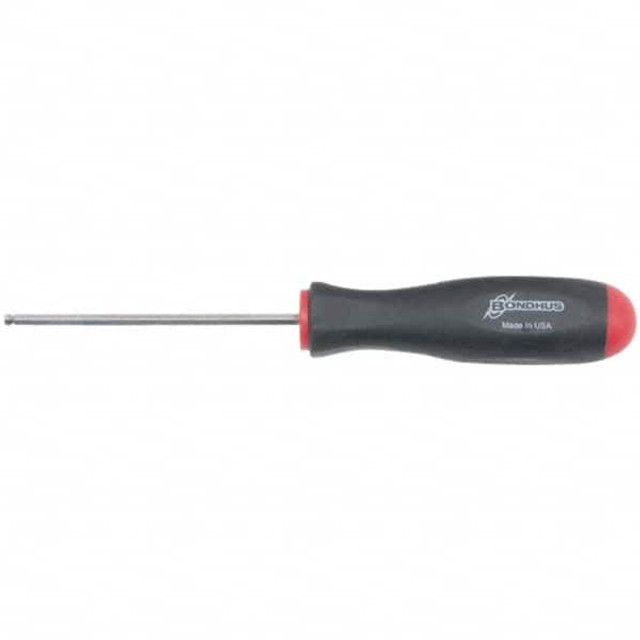 Bondhus 16612 Hex Drivers; Ball End: Yes ; Handle Length: 4.8in; 123mm ; Handle Material: Rubber ; Features: Non-Slip Grip
