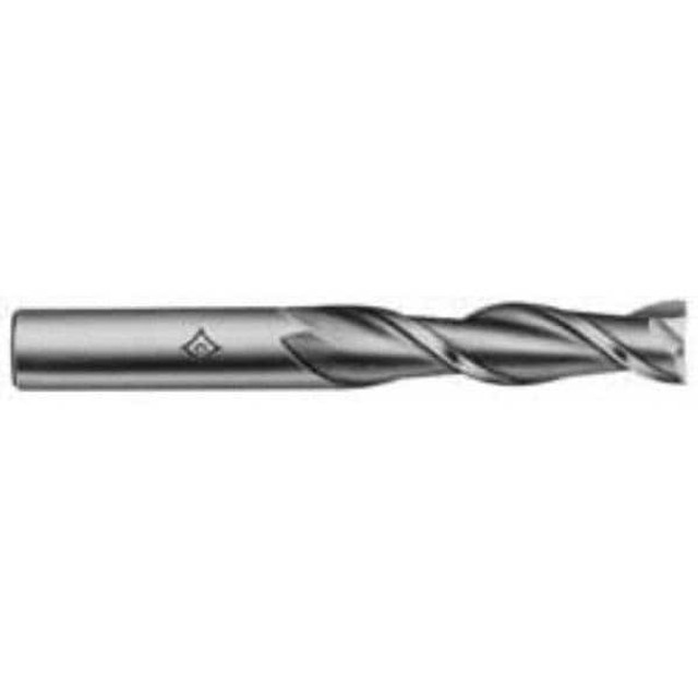 Cleveland C41888 Square End Mill:  0.2500" Dia, 1.25" LOC, 0.375" Shank Dia, 3.0625" OAL, 2 Flutes, High Speed Steel