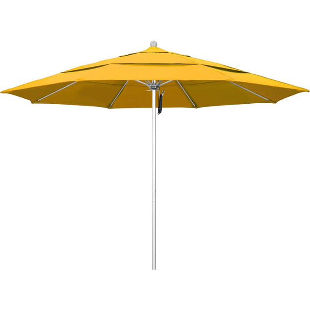 California Umbrella 194061619179 Patio Umbrellas; Fabric Color: Yellow ; Base Included: No ; Fade Resistant: Yes ; Diameter (Feet): 11 ; Canopy Fabric: Pacifica