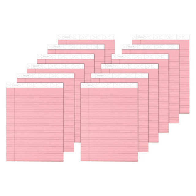 TOPS BUSINESS FORMS 63150 TOPS Prism+ Color Writing Pads, 8 1/2in x 11 3/4in, 100% Recycled, Legal Ruled, 25 Sheets, Rose, Pack Of 12 Pads TOPS BUSINESS FORMS 63150 TOPS Prism+ Color Writing Pads, 8 1/2in x 11 3/4in, 100% Recycled, Legal Ruled, 25 Sheets, Rose, Pack Of 12 Pads