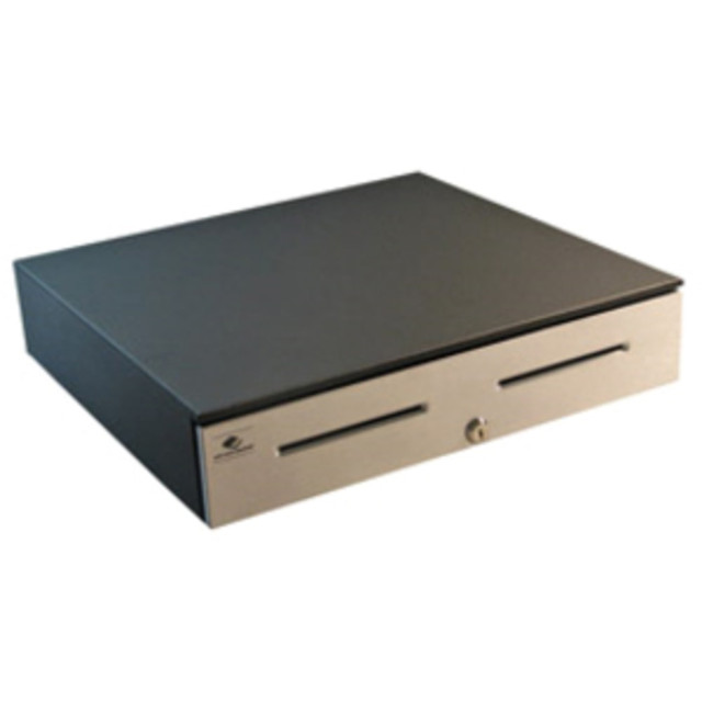 APG JD320-BL1816 Legend Cash Drawer - USD 5 Bill - 5 Coin - 2 Media Slot - Stainless Steel, Steel - Black - 4.2in Height x 18in Width x 16.7in Depth APG JD320-BL1816 Legend Cash Drawer - USD 5 Bill - 5 Coin - 2 Media Slot - Stainless Steel, Steel - Black - 4.2in Height x 18in Width x 16.7in Depth