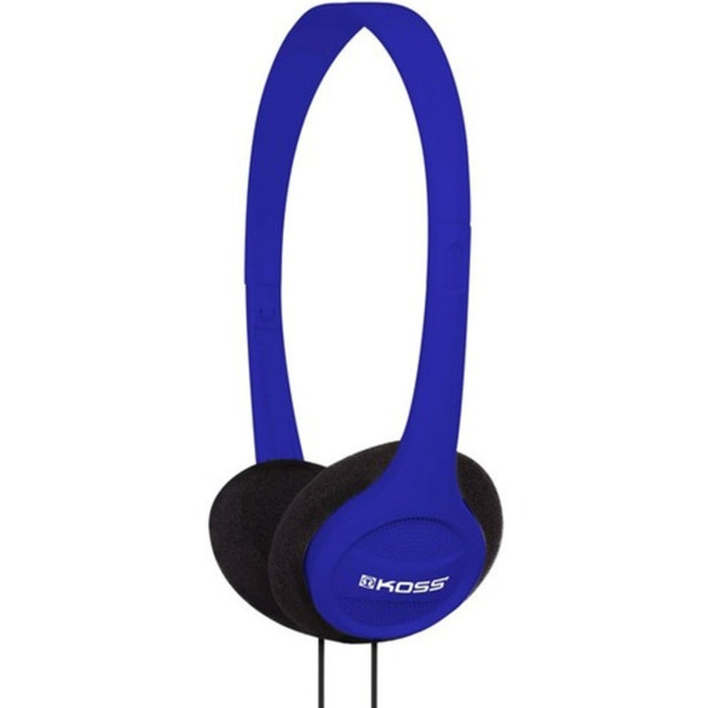 KOSS CORPORATION KPH7B Koss KPH7 Headphone - Stereo - Wired - 32 Ohm - 80 Hz to 18 kHz - Over-the-head - Binaural - Supra-aural - 4 ft Cable - Blue