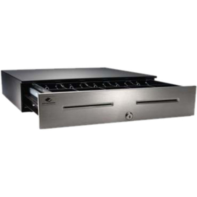 APG JD520-BL1816-C  Legend Cash Drawer - USD 5 Bill - 5 Coin - 2 Media Slot - Stainless Steel, Steel - Black - 4.2in Height x 18in Width x 16.7in Depth