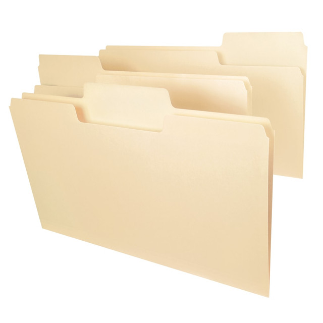 SMEAD MFG CO Smead 15301  SuperTab File Folders, Legal Size, 1/3 Cut, Manila, Box Of 100