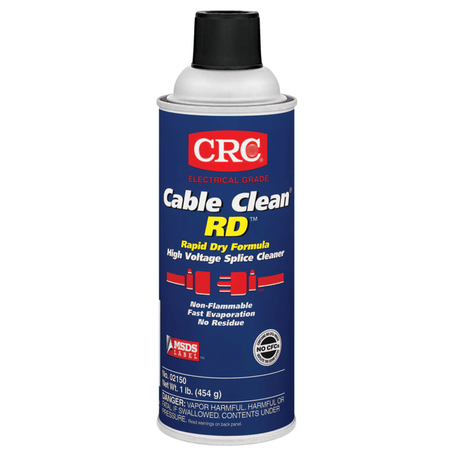 CRC INDUSTRIES, INC. 02150 CRC Cable Clean RD High Voltage Splice Cleaners, 16 Oz Can, Case Of 12 CRC INDUSTRIES, INC. 02150 CRC Cable Clean RD High Voltage Splice Cleaners, 16 Oz Can, Case Of 12