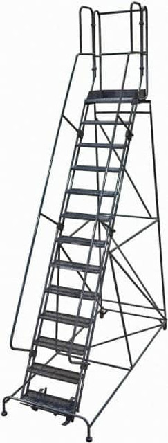 Cotterman D0470062-17 Steel Rolling Ladder: 13 Step