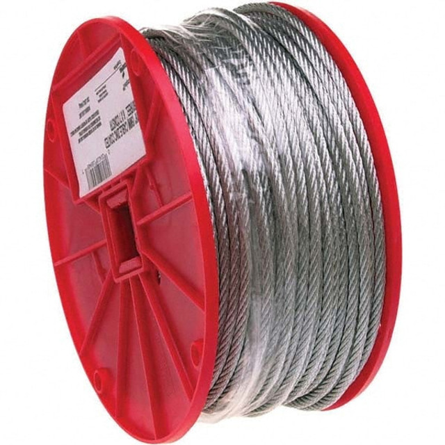 Campbell 7000927 Wire Rope & Cable; Product Type: Cable ; Breaking Strength (Lb.): 1960 ; Bare Diameter (Fractional Inch): 5/16 ; Length Ft.: 200.00 ; Diameter (Inch, Fraction): 5/16 ; Strand Type: 7 x 19