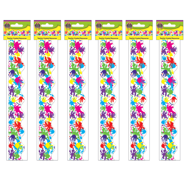EDUCATORS RESOURCE Teacher Created Resources TCR4138-6  Border Trim, Helping Hands, 35ft Per Pack, Set Of 6 Packs