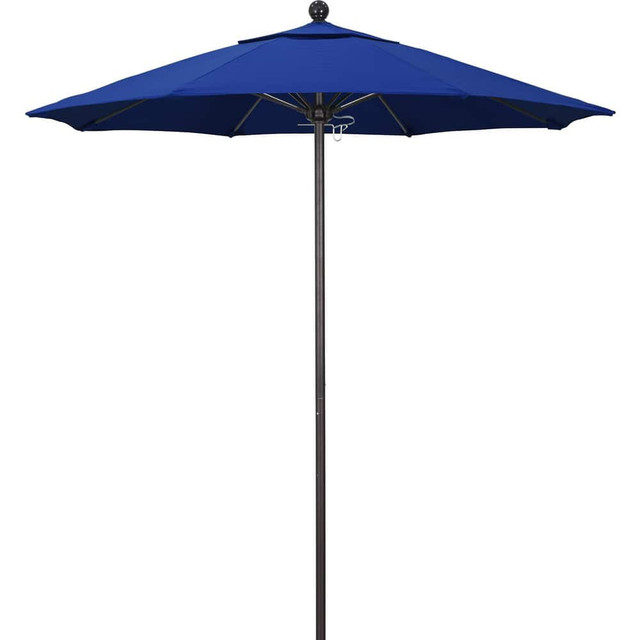 California Umbrella 194061620373 Patio Umbrellas; Fabric Color: Pacific Blue ; Base Included: No ; Fade Resistant: Yes ; Diameter (Feet): 7.5 ; Canopy Fabric: Pacifica