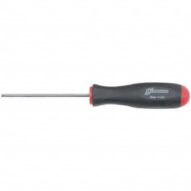 Bondhus 16616 Hex Drivers; Ball End: Yes ; Handle Length: 4.6in; 123mm ; Handle Material: Rubber ; Features: Non-Slip Grip