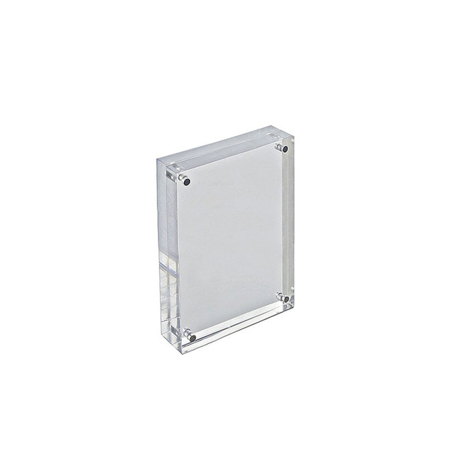 AZAR DISPLAYS 104433 Acrylic Vertical/Horizontal Block Frame, 4in x 6in, Clear AZAR DISPLAYS 104433 Acrylic Vertical/Horizontal Block Frame, 4in x 6in, Clear