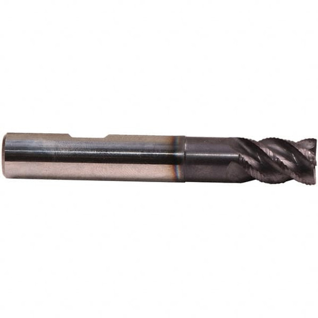 Emuge 2869AZ.0625 5/8" Diam 4-Flute 45° Solid Carbide Square Roughing & Finishing End Mill