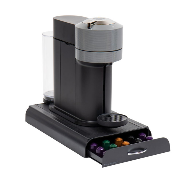EMS MIND READER LLC NESTRY4PC-BLK Mind Reader Single Serve Nespresso Compatible Capsule Drawer, 2inH x 9-1/4inW x 15inL, Black