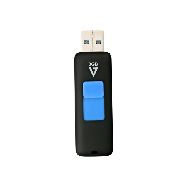 V7 VF38GAR-3N  VF38GAR-3N - USB flash drive - 8 GB - USB 3.0 - black