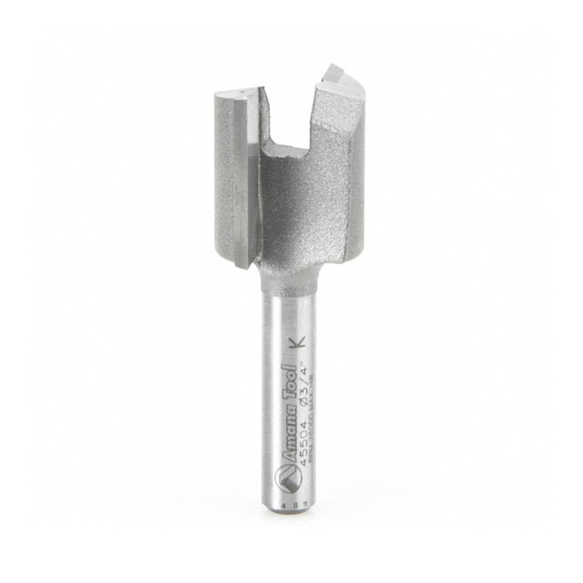 Amana Tool 45504 3/4" Diam, 3/4" LOC, 2 Flute Carbide-Tipped Edge Profile Mortising Router Bit