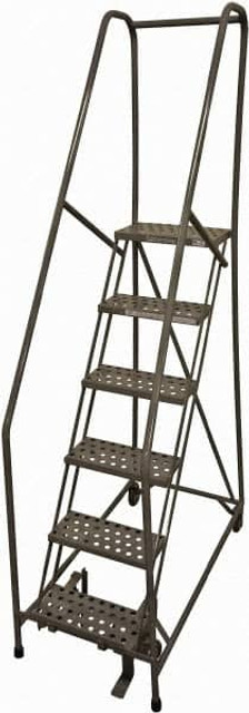 Cotterman D0460092-13 Steel Rolling Ladder: 6 Step