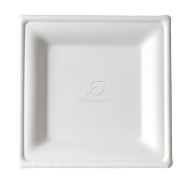 ECO-PRODUCTS, INC. EP-P021NFA Eco-Products Vanguard Sugarcane Plates, 6in x 6in, White, Pack Of 500 Plates ECO-PRODUCTS, INC. EP-P021NFA Eco-Products Vanguard Sugarcane Plates, 6in x 6in, White, Pack Of 500 Plates