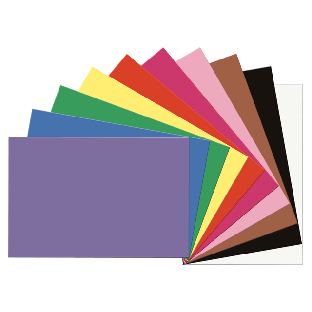 PACON CORPORATION 6507 Prang Construction Paper, 12in x 18in, Assorted, Pack Of 50