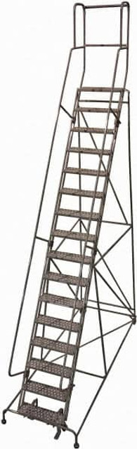 Cotterman D0470062-23 Steel Rolling Ladder: 16 Step