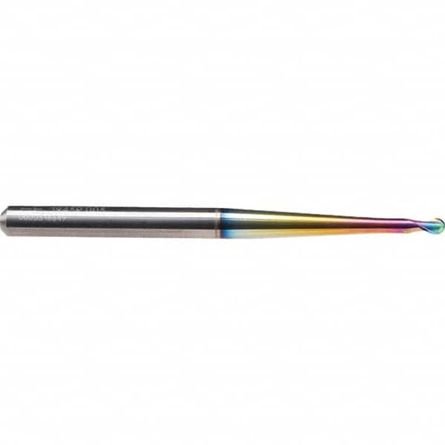 Emuge 1943R.012 Ball End Mill: 2 Flute, Solid Carbide