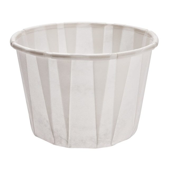 SOLO INTL CORP 200 Solo Cup Treated Paper Souffle Portion Cups, 2 Oz, White, 20 Bags of 250 Cups, Case Of 5,000 Cups