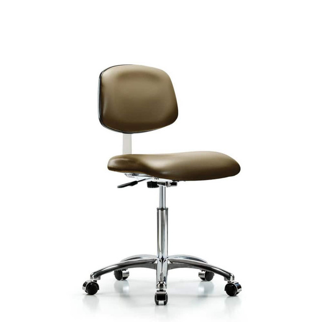 Blue Ridge Ergonomics MSC40339 Task Chair: Vinyl, Taupe