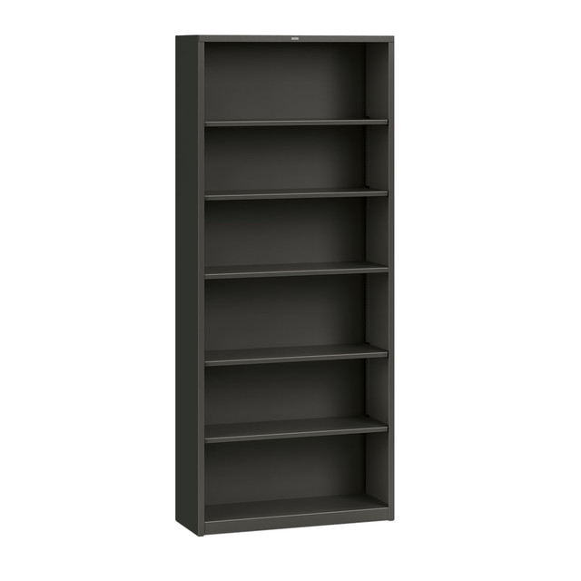 HNI CORPORATION S82ABCP HON Brigade 6 Shelf Transitional Modular Shelving Bookcase,81-1/8inH x 34-1/2inW x 12-5/8inD, Black HNI CORPORATION S82ABCP HON Brigade 6 Shelf Transitional Modular Shelving Bookcase,81-1/8inH x 34-1/2inW x 12-5/8inD, Black